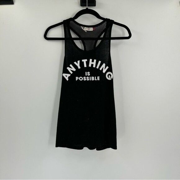 Authentic American Heritage "Anything Is Possible" Graphic Tank Black Size Small - Picture 1 of 5